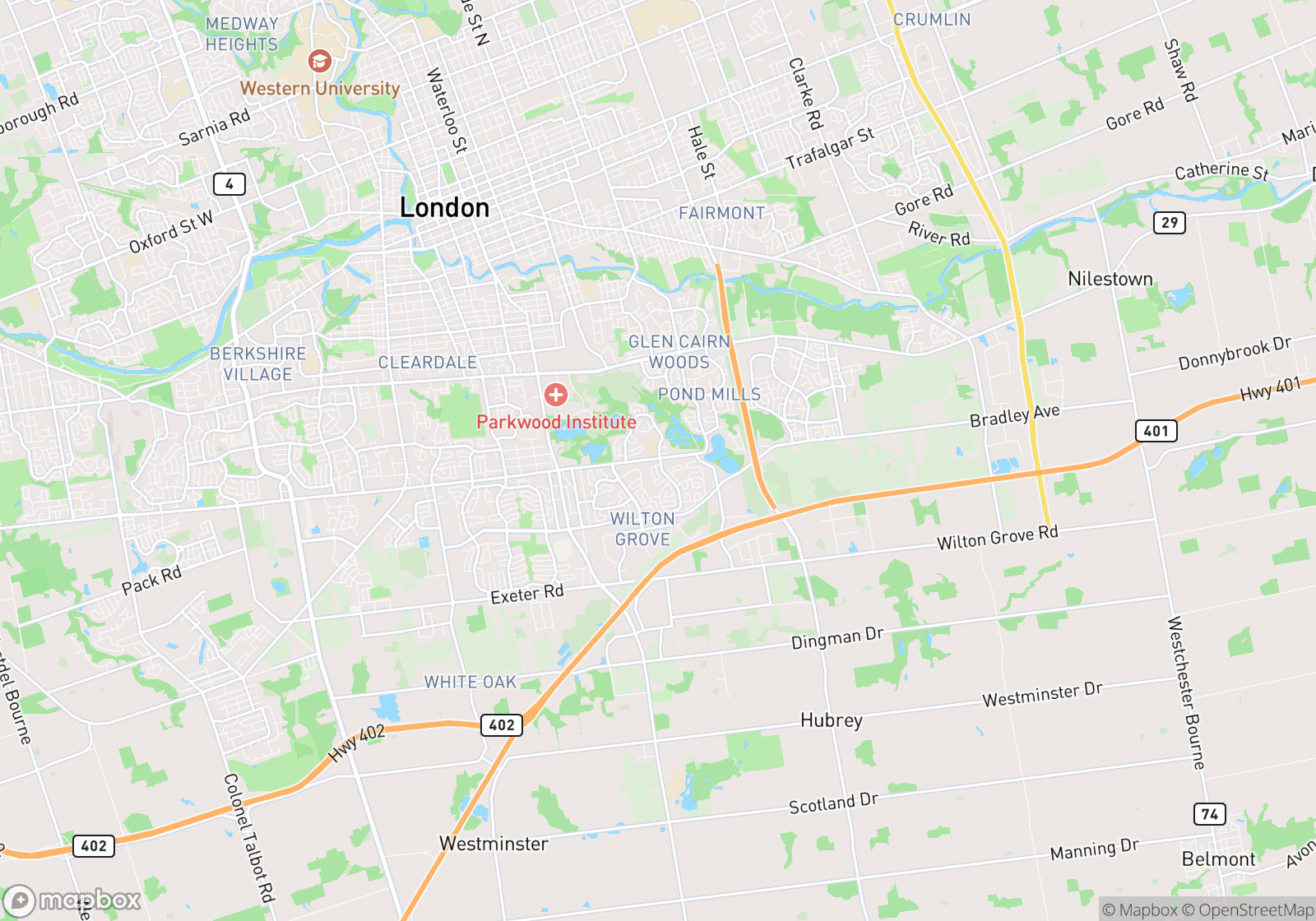 Sugar Coated Skin's local rank across London, Ontario